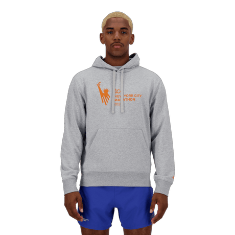 New Balance Men's NYC Marathon Essentials Stacked Logo French Terry Hoodie New Balance