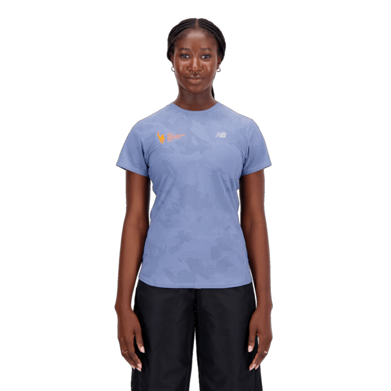 New Balance Women's NYC Marathon Q Speed Jacquard Short Sleeve New Balance