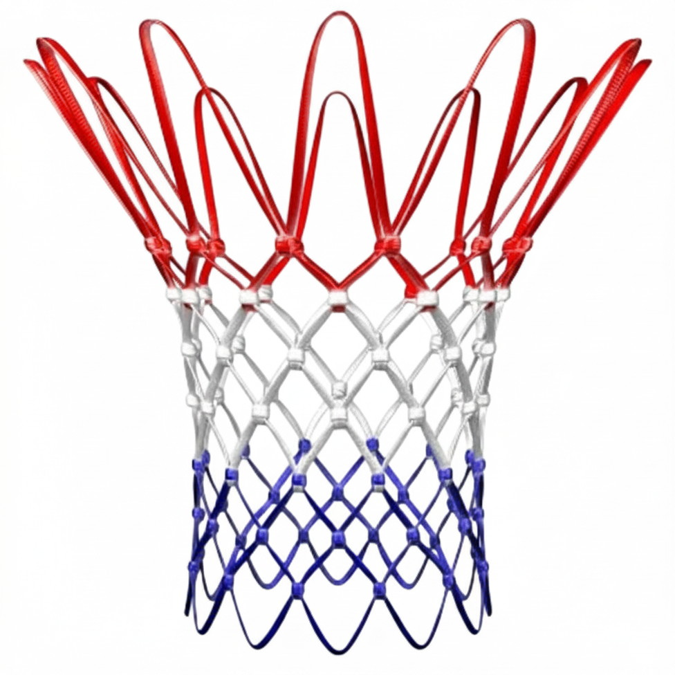 Spalding All-⁠Weather Basketball Net(Red / White / Blue)