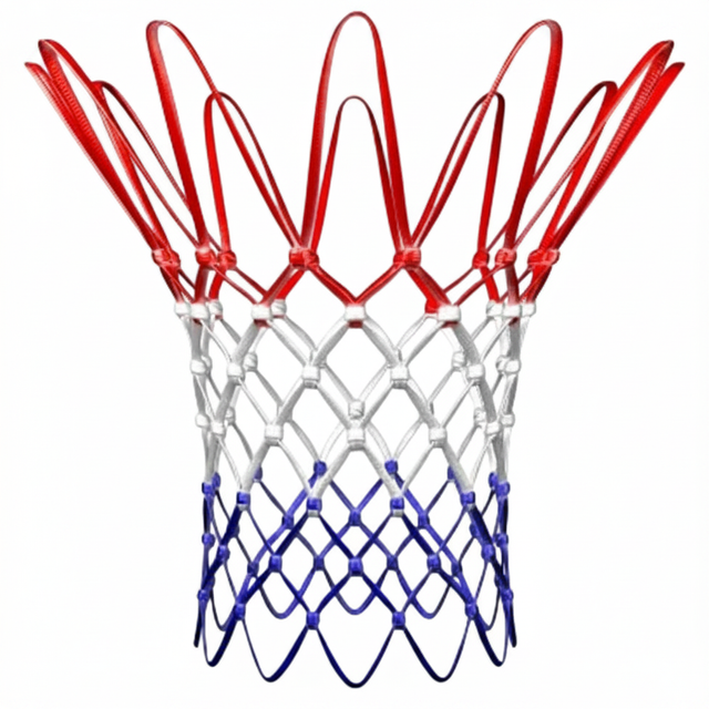 Spalding All-⁠Weather Basketball Net(Red / White / Blue)