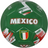 Mexico national team soccer ball in green with large Mexico lettering and crest.