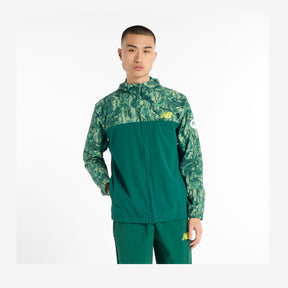 New Balance Men's Athlete Print Woven Full Zip Jacket