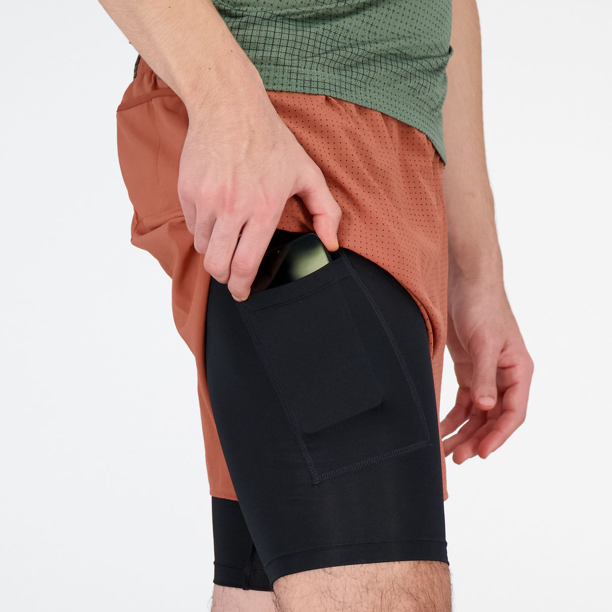 New Balance Men's Q Speed 5 Inch 2 in 1 Short Mens Apparel Shorts
