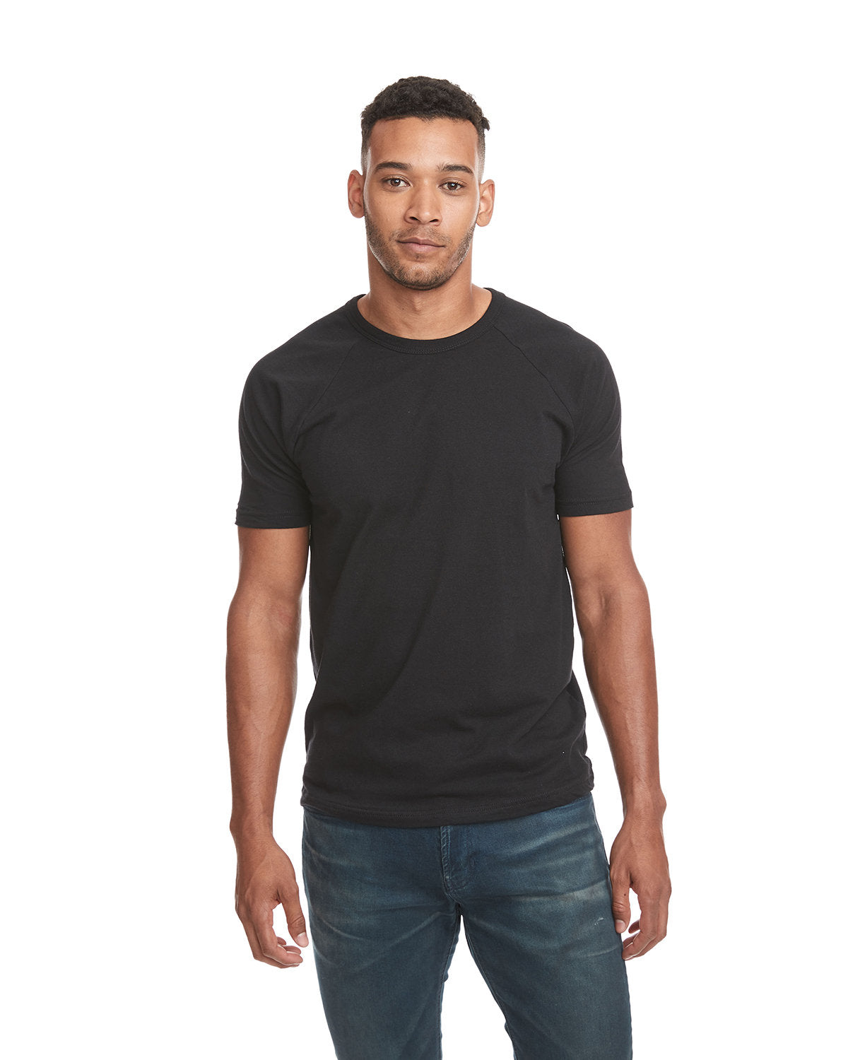 Next Level Men's Fine Jersey Short Sleeve Raglan Tee