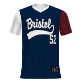 Holloway Youth Sublimated Turbo V-Neck Baseball Jersey Team Baseball Jerseys