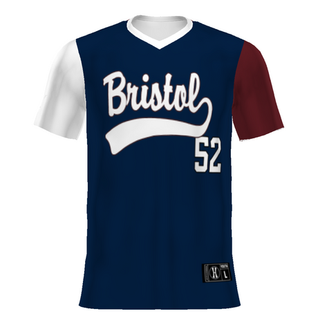 Holloway Youth Sublimated Turbo V-Neck Baseball Jersey Team Baseball Jerseys