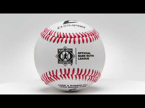 Champro Official Babe Ruth League - Full Grain Leather Cover Baseball Dozen