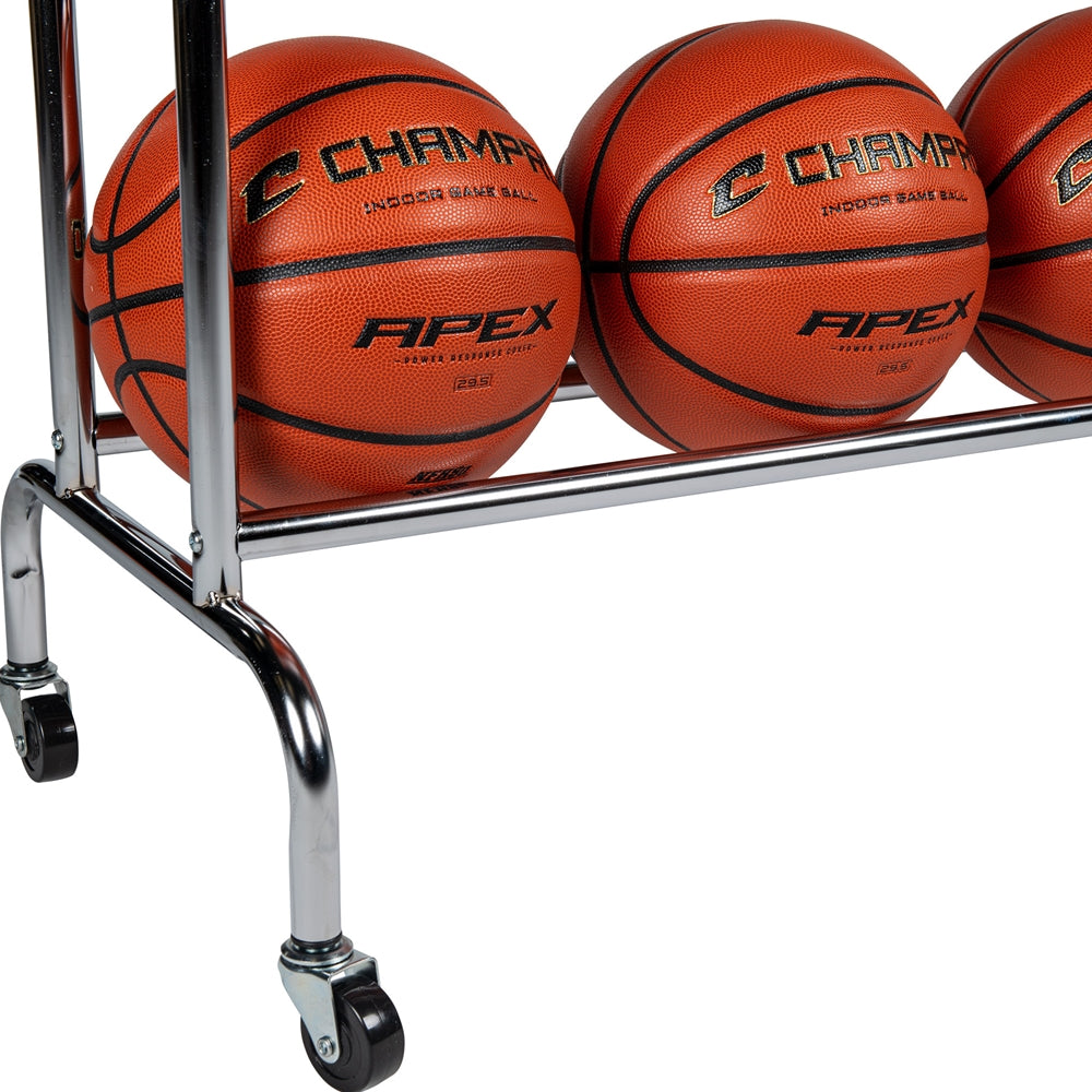 Champro 12 Ball Basketball Rack with Casters