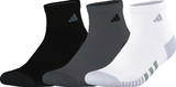 adidas Men's Cushioned 3.0 Color 3-Pack Quarter Sock Unisex Accessories Socks
