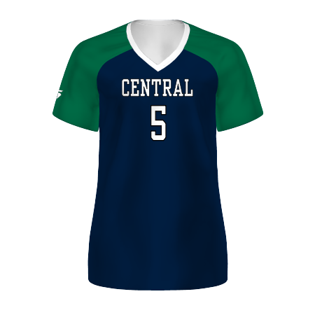Women's Freestyle Sublimated Sort Sleeve Volleyball Jersey League Outfitters