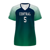 Women's Freestyle Sublimated Sort Sleeve Volleyball Jersey League Outfitters