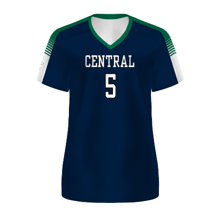 Women's Freestyle Sublimated Sort Sleeve Volleyball Jersey League Outfitters