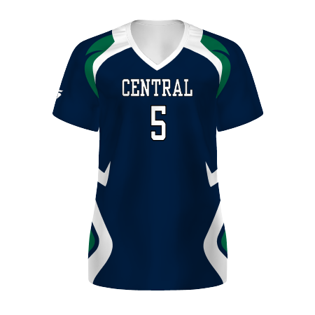 Women's Freestyle Sublimated Sort Sleeve Volleyball Jersey League Outfitters