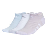 adidas Women's Cushioned 3.0 3-Pack No Show Socks