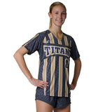 Custom V Neck Short Sleeve T-Shirt Soccer Jersey Team Soccer Jerseys