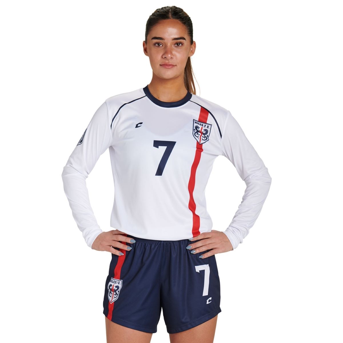 Custom Crew Neck Long Sleeve T-Shirt Soccer Jersey Team Soccer Jerseys