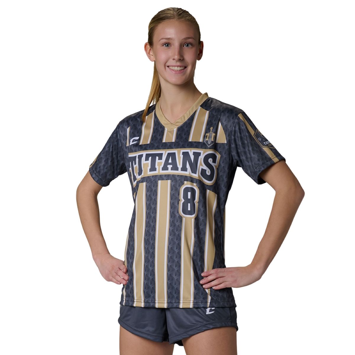Custom V Neck Short Sleeve T-Shirt Soccer Jersey Team Soccer Jerseys