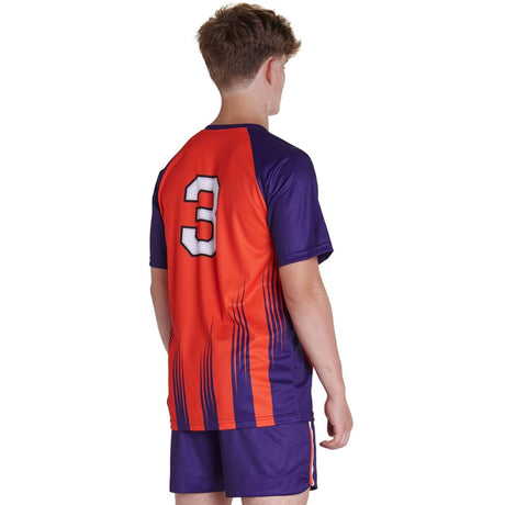 Custom Short Sleeve Raglan With Soccer Neck Jersey Team Soccer Jersey