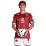 Custom V Neck Short Sleeve T-Shirt Soccer Jersey Team Soccer Jerseys
