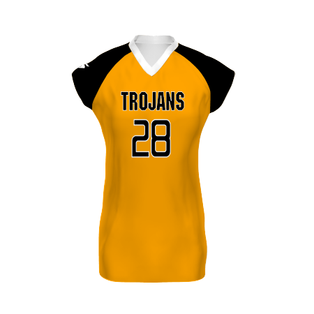 Girl's Freestyle Sublimated Cap Sleeve Volleyball Jersey League Outfitters