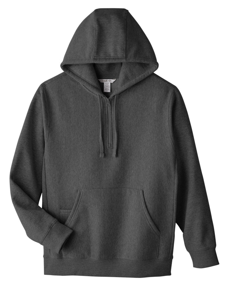 Team 365 Unisex Zone HydroSport™ Heavyweight Quarter-Zip Hooded Sweatshirt