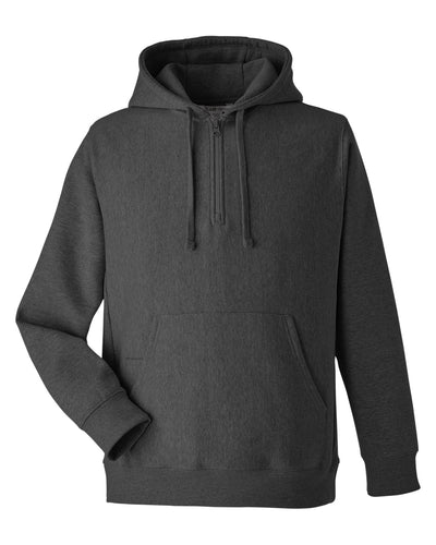 Team 365 Unisex Zone HydroSport™ Heavyweight Quarter-Zip Hooded Sweatshirt