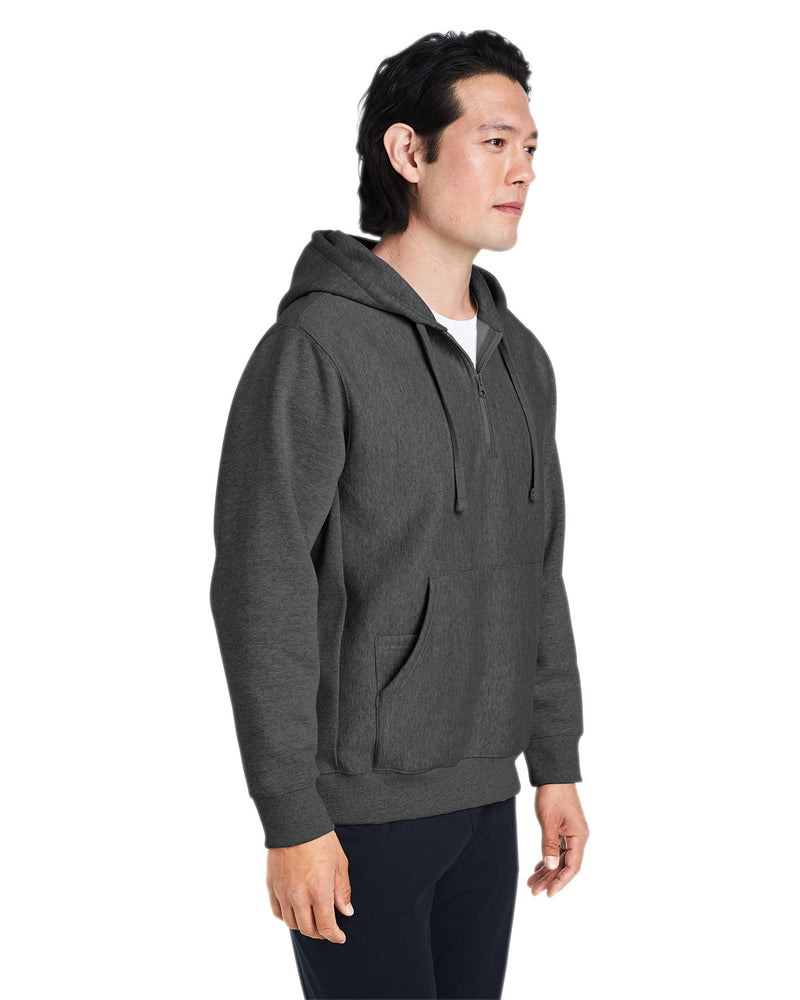 Team 365 Unisex Zone HydroSport™ Heavyweight Quarter-Zip Hooded Sweatshirt