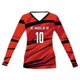 Women's Freestyle Sublimated Turbo Long Sleeve Volleyball Jersey League Outfitters