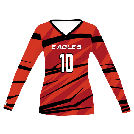 Women's Freestyle Sublimated Turbo Long Sleeve Volleyball Jersey League Outfitters