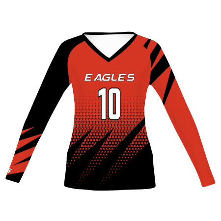 Women's Freestyle Sublimated Turbo Long Sleeve Volleyball Jersey League Outfitters