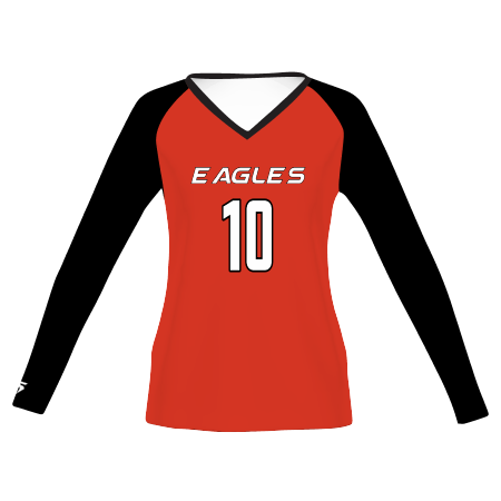 Women's Freestyle Sublimated Turbo Long Sleeve Volleyball Jersey League Outfitters
