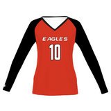 Women's Freestyle Sublimated Turbo Long Sleeve Volleyball Jersey League Outfitters