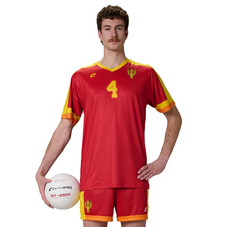 Custom V-Neck Short Sleeve T-Shirt Adult, Youth Team Volleyball Jerseys