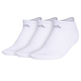 adidas Women's Cushioned 3.0 3-Pack No Show Socks