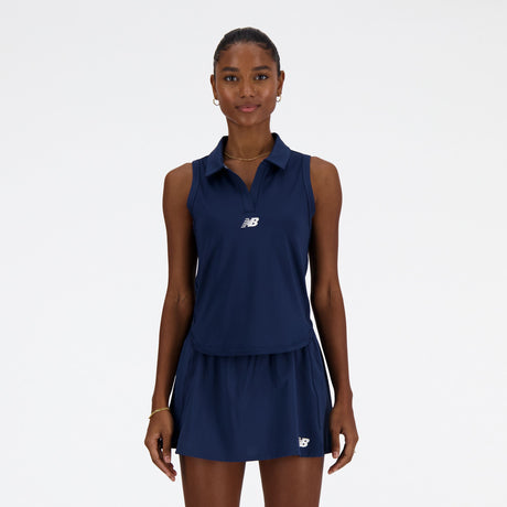 New Balance Women's Athlete Collared Tournament Tank Tennis & Racquet Apparel All