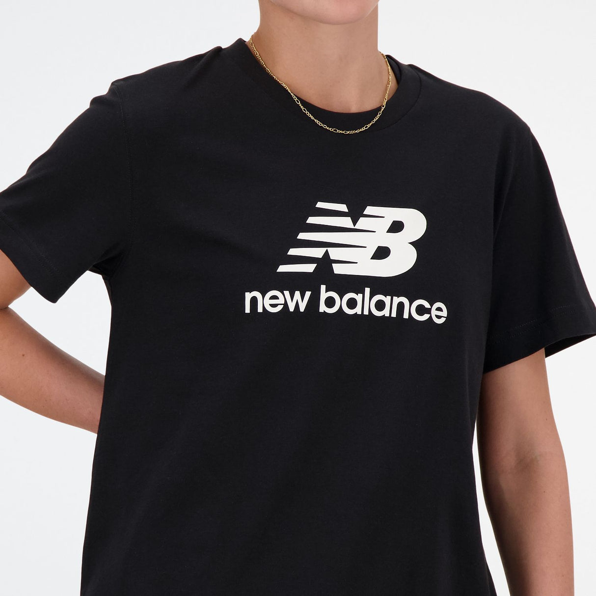 New Balance Women's Sport Essentials Jersey Logo T-Shirt Womens Apparel Shirts & Tops