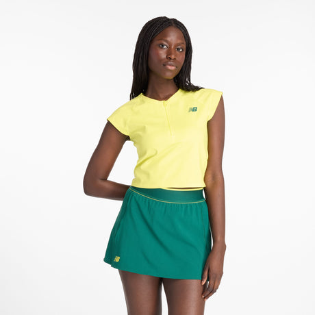 New Balance Women's Athlete Tournament Court Cap Top Tennis & Racquet Apparel All
