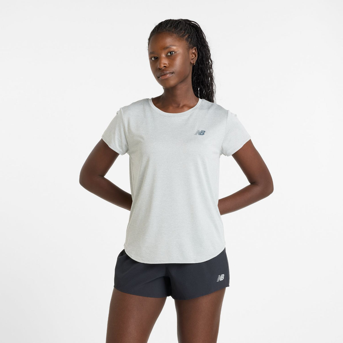 New Balance Women's Sport Core Heather T-Shirt Womens Apparel Shirts & Tops