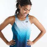 New Balance Women's Race Day Ultra Light Printed Singlet Womens Apparel Shirts & Tops