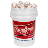 Rawlings 6 Gallon Bucket with 30 ROLB1X Baseballs Rawlings