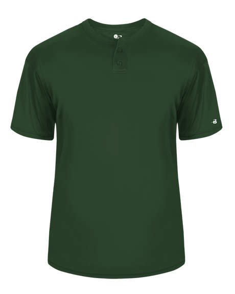 Badger Men's B-Core Placket Baseball Jersey Badger