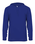 Badger 4150 Men's B-Core Long-Sleeve Hooded Tee Badger