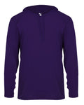 Badger 4150 Men's B-Core Long-Sleeve Hooded Tee Badger