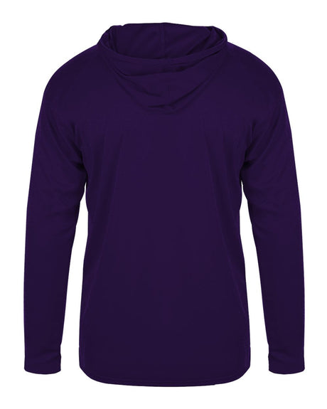 Badger 4150 Men's B-Core Long-Sleeve Hooded Tee Badger