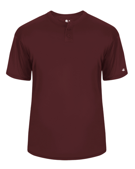Badger Men's B-Core Placket Baseball Jersey Badger