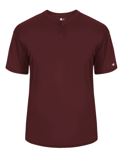 Badger Men's B-Core Placket Baseball Jersey