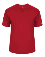 Badger Men's B-Core Placket Baseball Jersey Badger