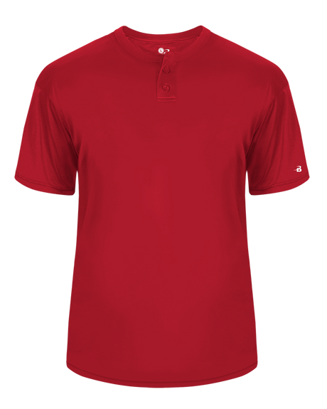 Badger Men's B-Core Placket Baseball Jersey Badger
