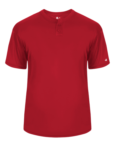 Badger Men's B-Core Placket Baseball Jersey