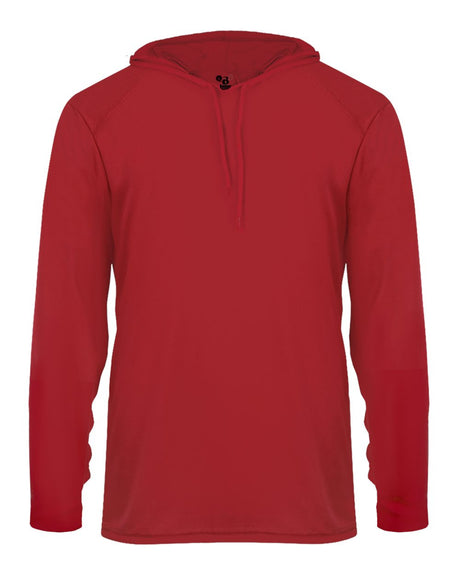 Badger 4150 Men's B-Core Long-Sleeve Hooded Tee Badger